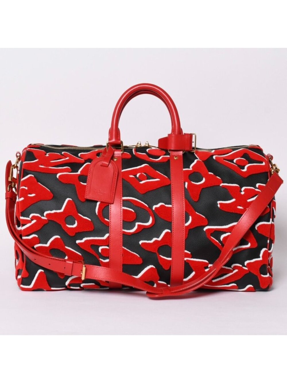 Louis Vuitton Keepall Bandouliere 45 Boston Bag UF Monogram Tufted